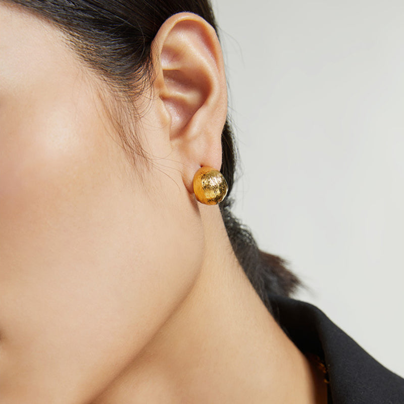 Luna 18ct Gold Vermeil Studs