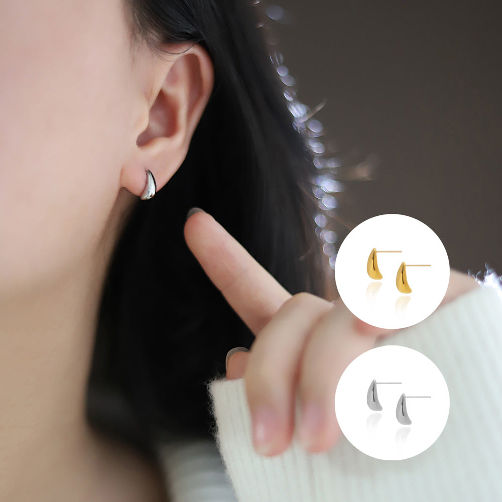 Mini Teardrop Stud Earrings