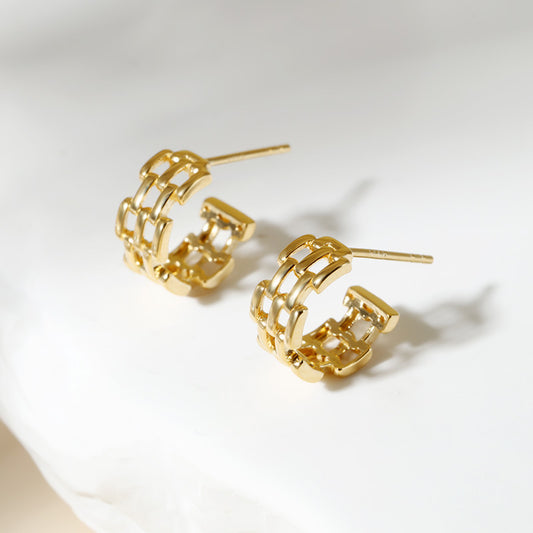 Watch Band Hoop Earrings